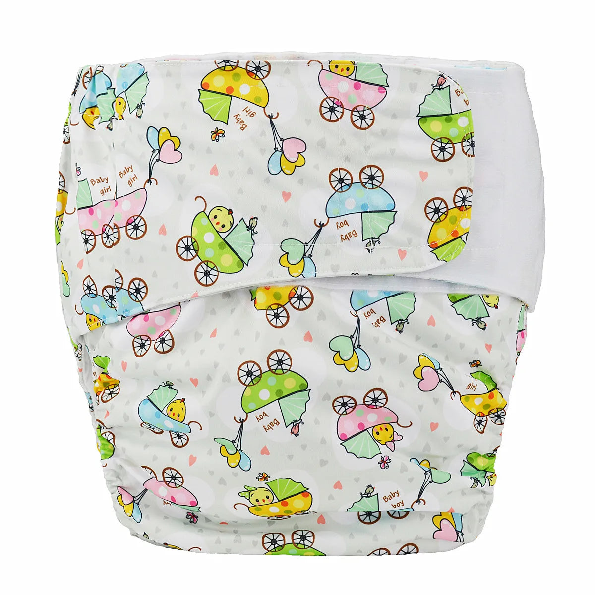 Sigzagor XL Adult Cloth Diaper – Reusable Pocket Nappy with Hook & Loop for Urinary Incontinence 68–128 cm Waist