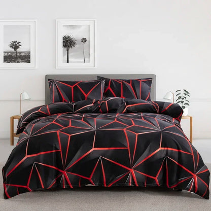 Grey Feather Duvet Cover Set – Full/Queen Boho Bedding with Soft Reversible White Comforter Cover for Kids & Teens