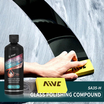 Glass Polishing Compound & Oil Film Remover – Car Windshield Deep Cleaning Paste for Clear Windows & Auto Detailing