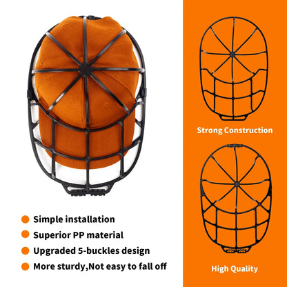Versatile Dual-Layer Baseball Cap Washer - Ideal for Adult & Kid's Hats, Sturdy Washing Frame Cage, Efficient Hat Cleaner and Shape Protector