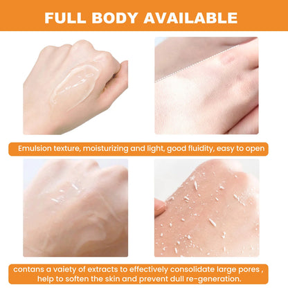 Orange Exfoliating Gel — Dead Skin Spot Remover, Brightening Peeling Scrub with Hydrating Moisturizer, 50g Korean Skin Care