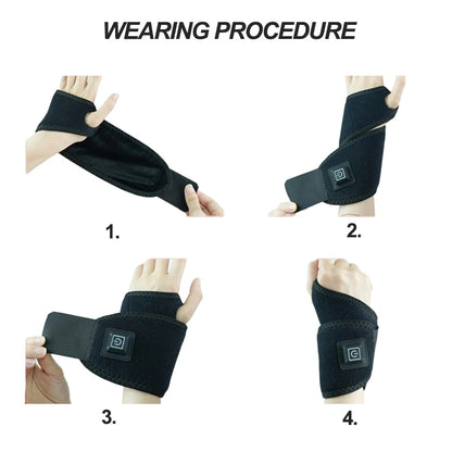 Heating Wrist Protector – Breathable USB Hand Massager Support Band, Wrist Brace Tool for Sports & Health Care