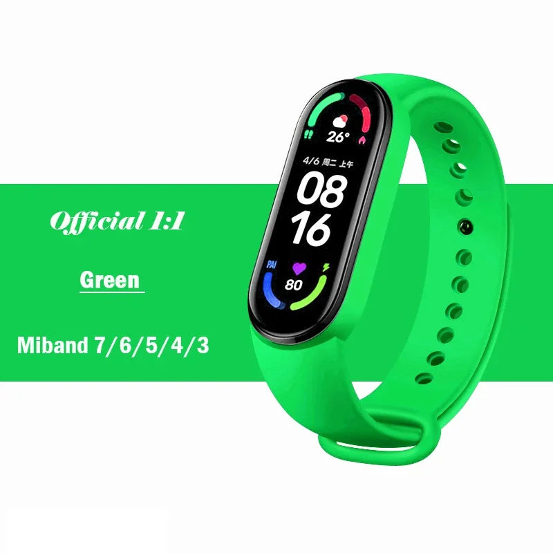 Silicone Strap for Xiaomi Mi Band 3-7 NFC – Sport Replacement Wristband Bracelet