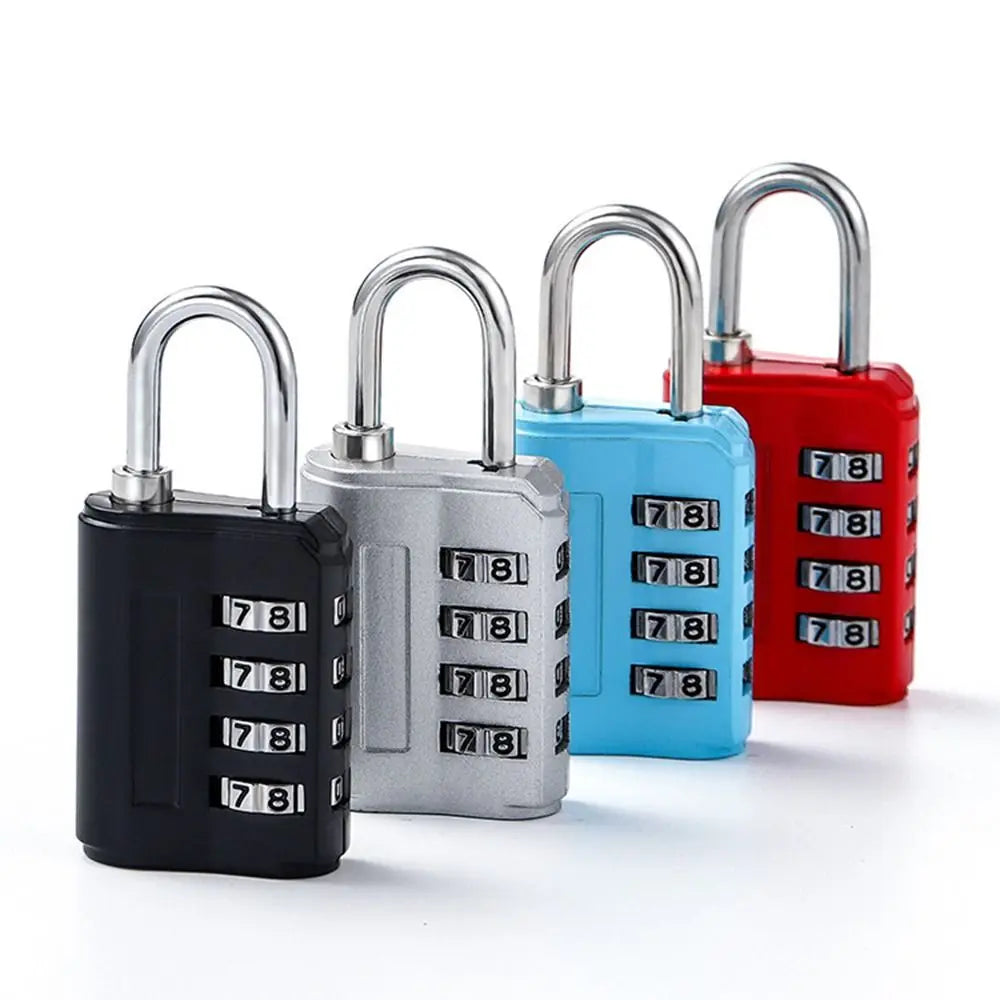New Concept 4-Digit Combination Lock – Anti-Theft Zinc Alloy Padlock for Travel Luggage & Suitcases