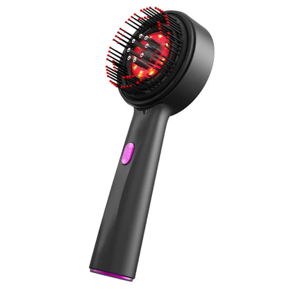Electric Hair Regrowth Brush – Infrared Light Scalp Massager Comb, Anti-Hair Loss & Acupoint Therapy Scrubber