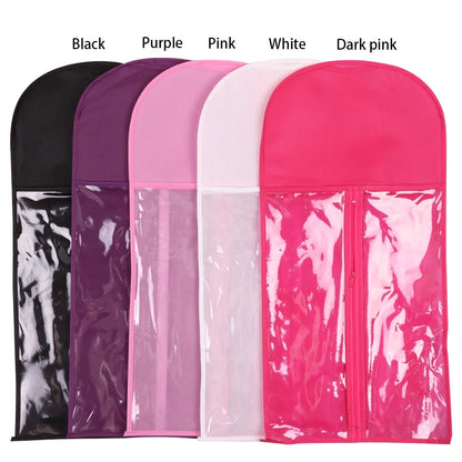 Wig Storage Bag with Hanger - Plastic Hanging Organizer for Virgin Hair, Black Wigs & Multiple Hair Extensions