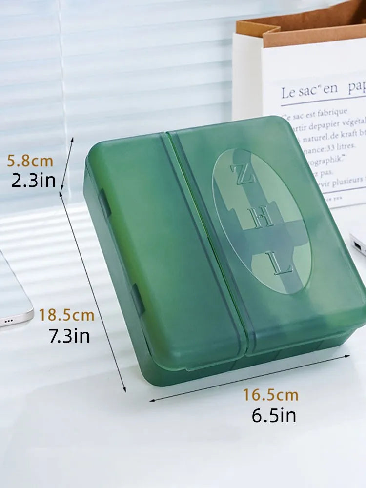 Large Charger & Cable Storage Box – Organizer for Adapters and Accessories with Customizable Dividers