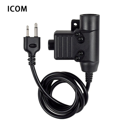 Tactical Bowman Elite II Headset – U94 PTT Communication Headphone for Kenwood & Baofeng UV-5R Radio Accessory