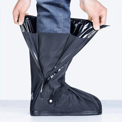 Rain Shoe Cover Protector - Waterproof Rubber Non-Slip Gardening Boots & Riding High Tube Slippers