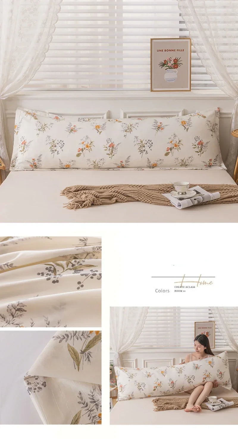 Skin-Friendly Couple Pillowcase – Cozy Polyester Hugging Pillow Cover, Large 120/150/180cm