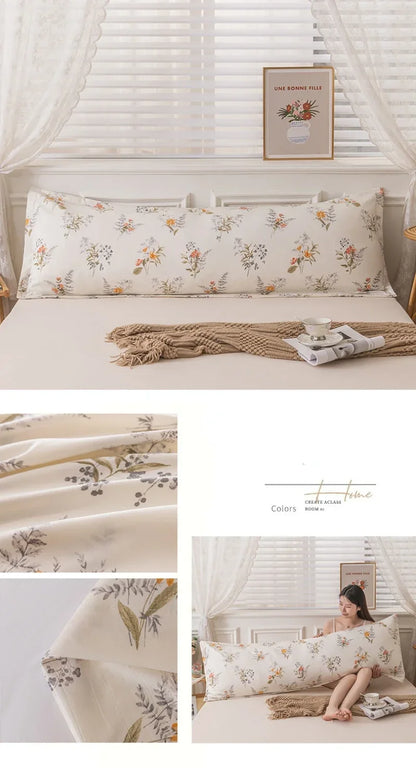 Skin-Friendly Couple Pillowcase – Cozy Polyester Hugging Pillow Cover, Large 120/150/180cm