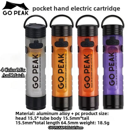 MOUNTAINHIKER LED Pocket Hat Clip Flashlight – Portable Rechargeable Clip-On Light for Camping & Outdoor Use