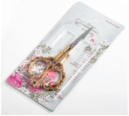 Retro Nail Art Scissors – Stainless Steel Cuticle Precision Tool for Nail Salon, Pedicure & Beauty Grooming Kit