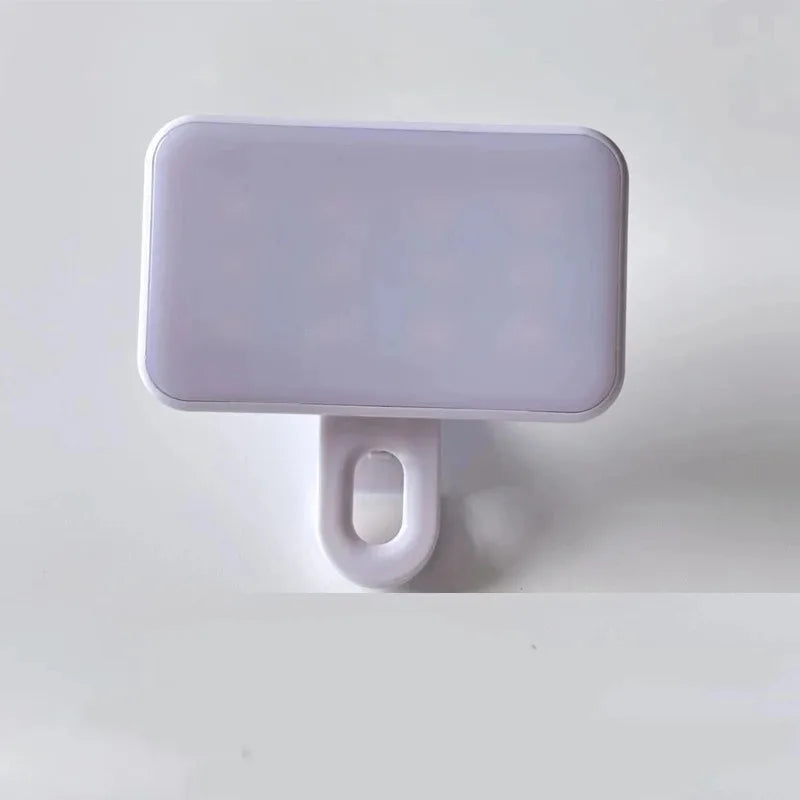 Portable Mini Selfie Fill Light - Rechargeable 3-Mode Clip-On LED Light for Phone & Computer