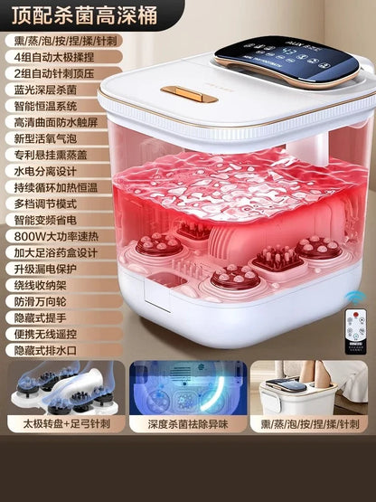 Automatic Heated Foot Bath - Electric Deep Foot Spa Massager with Constant Temperature