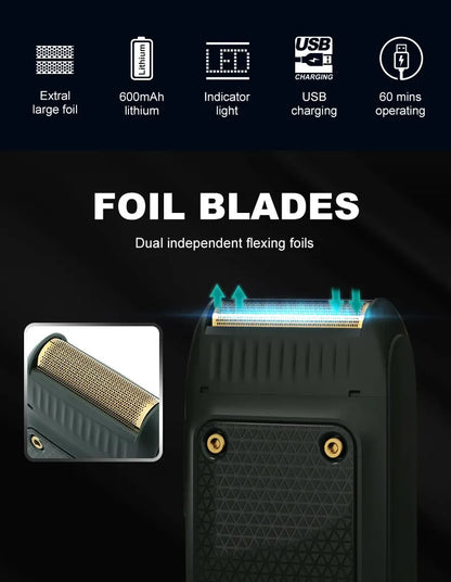 VGR V-353 Electric Shaver – Professional Rechargeable Razor & Portable Beard Trimmer for Men