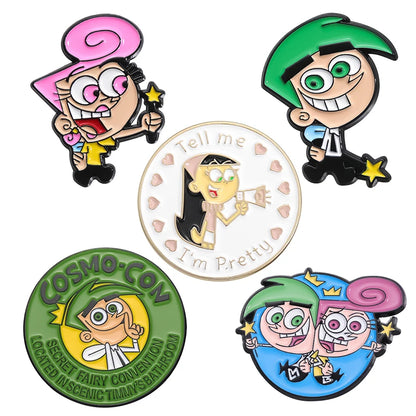 Cartoon Anime Character Enamel Pins – Cute Little Monk Brooches Lapel Badges, Funny Jewelry Gift for Friends