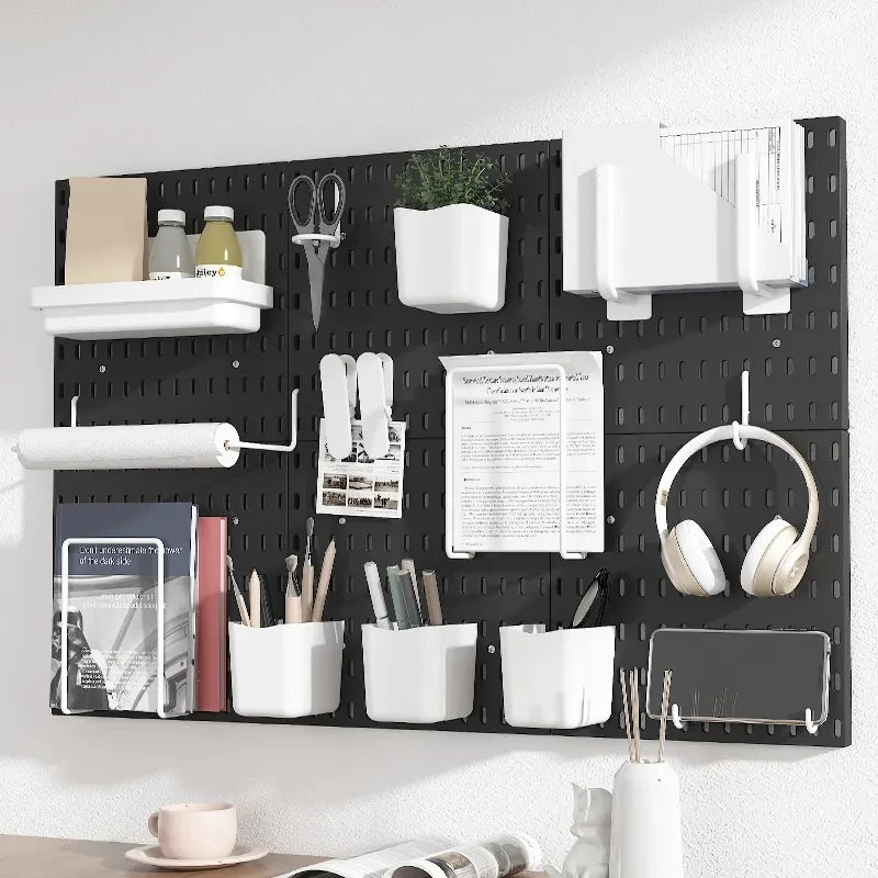 DIY Pegboard Hanging Shelf & Hooks – Wall Organizer for Garage, Kitchen & Room, No-Drill Storage Solution