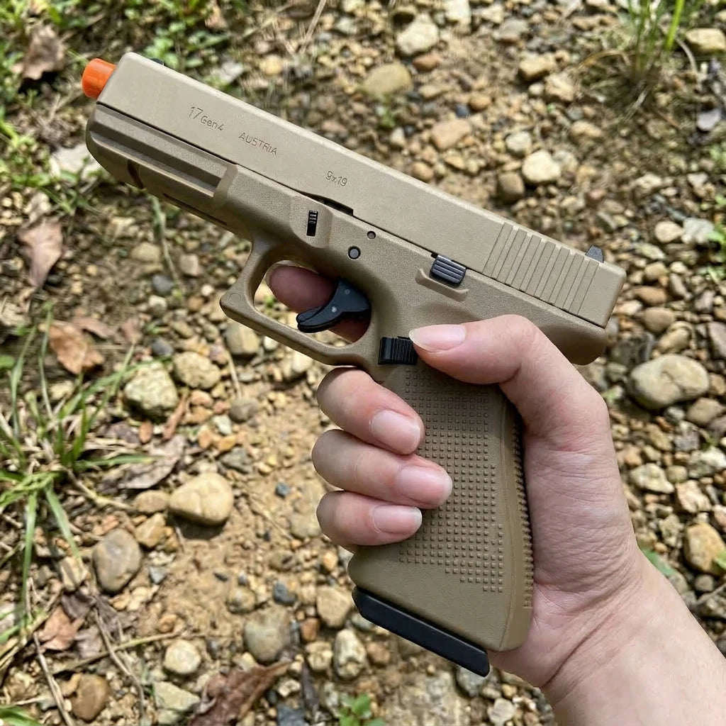G17 Electric Toy Pistol - Nylon Frame Semi-Automatic Toy Blaster with Rechargeable Battery, Bullets Not Included