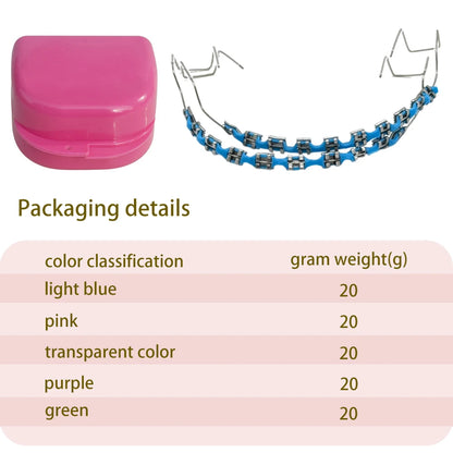 Fashion Temporary Tooth Braces – High-Quality Dental Fake Braces with Metal Wires and Brackets