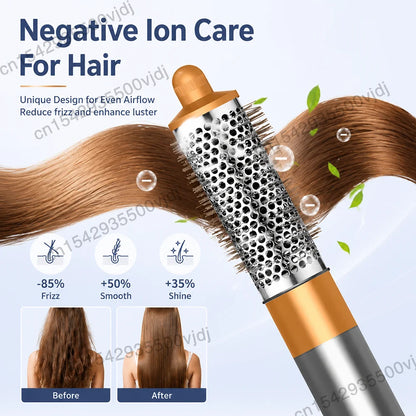 6-in-1 High-Speed Hair Styler - 110,000 RPM Ionic Hair Dryer & Automatic Curling Set