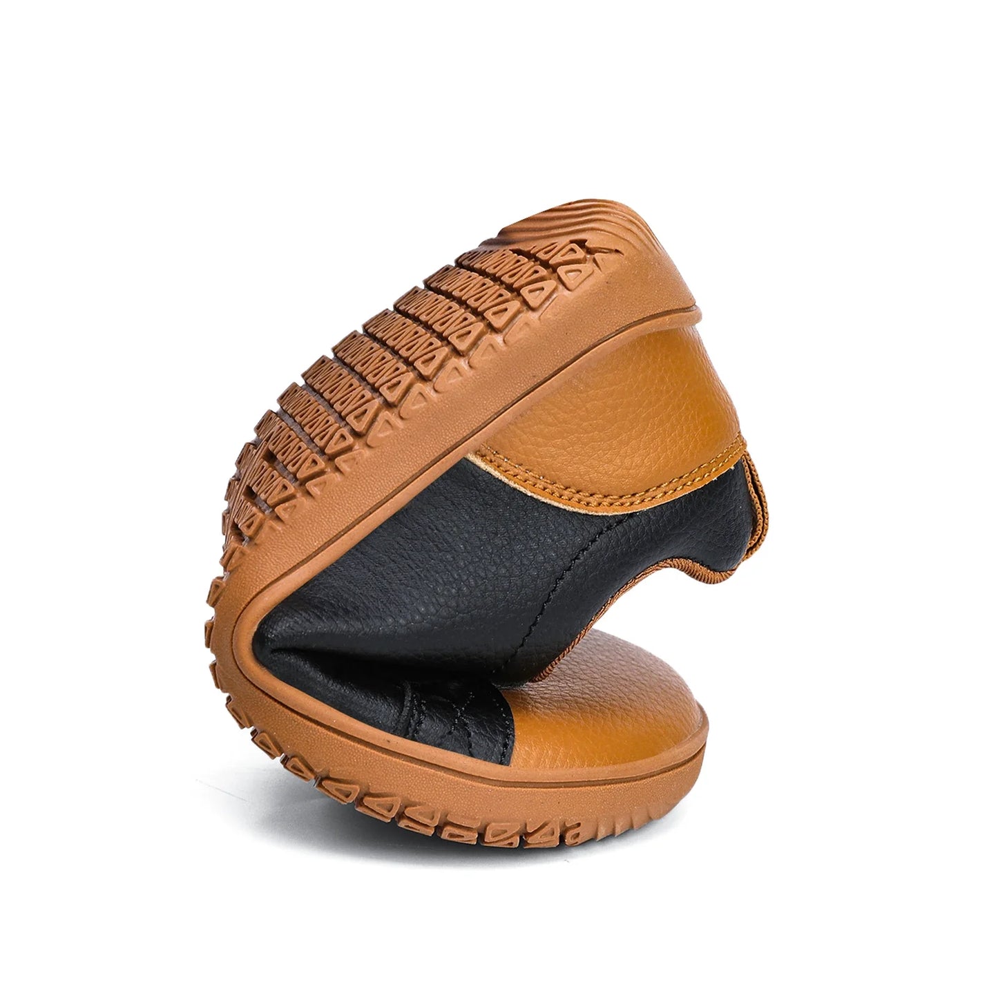 Kids Barefoot Shoes – Wide Toe Minimalist Sneakers for Boys & Girls, Lightweight Artificial Leather Walking Flats with Hook & Loop Closure