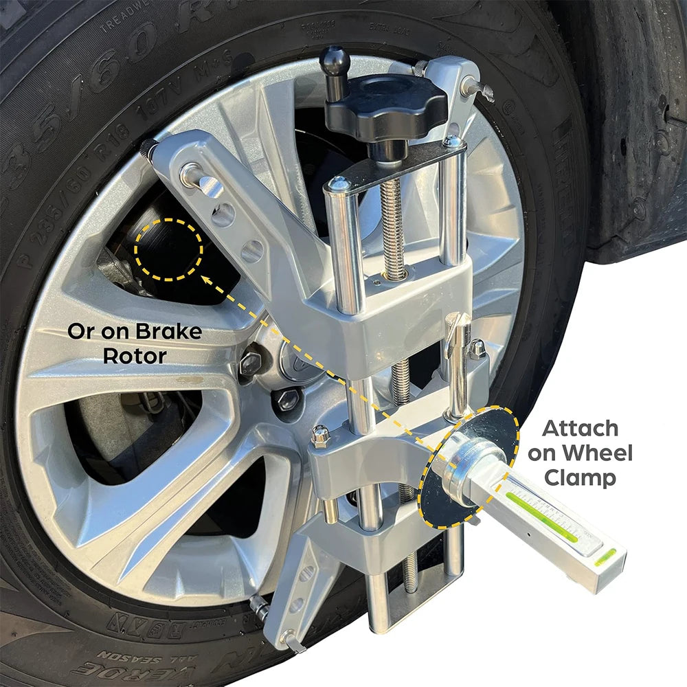 Automobile Magnetic Wheel Alignment Camber Gauge Tool – Adjustable 4-Wheel Positioning Level Instrument