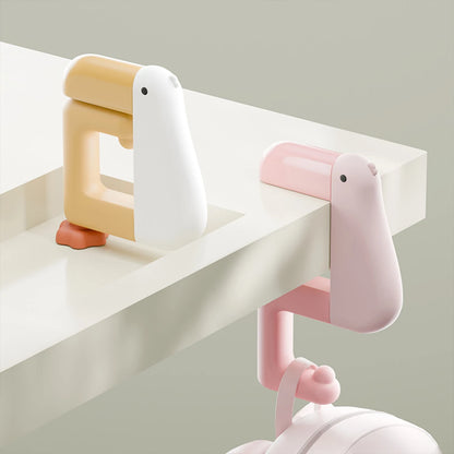 Thinking Duck Portable Hook — Non-Punching Hanging Decor for Table, Wall, Wallet & Handbag, Student & Office Supplies