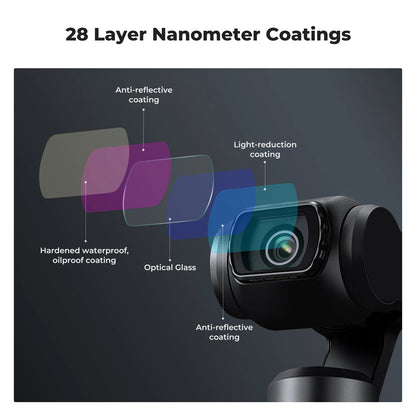 K&F Concept Filter Set for DJI Osmo Pocket 3 – UV, CPL, ND/PL, Black Mist, Star & 1.2X Wide-Angle Lens Effects