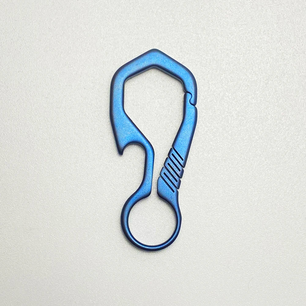 Titanium Key Chain - Lightweight Men’s EDC Quickdraw Carabiner Buckle Key Ring Outdoor Tool