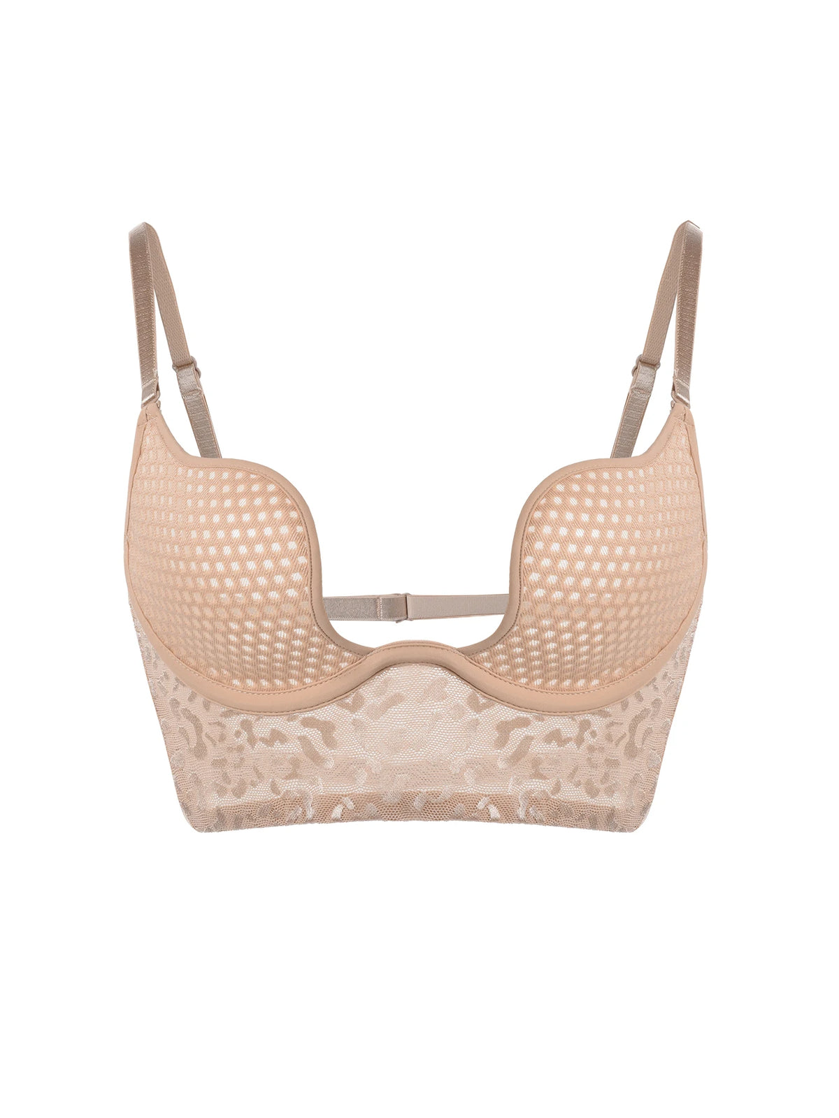 Mesh Underwire Bra - Breathable Backless Design with Multiple Wearing Styles Comfortable Lingerie Underwear