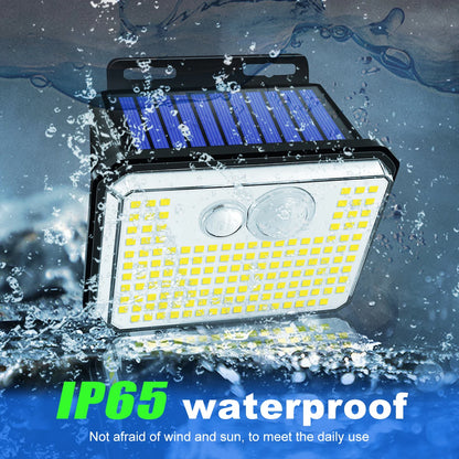 IP65 Waterproof 148 LED Solar Motion Sensor Outdoor Garden Light, Super Bright Wall-Mounted Security Lamp with 3 Lighting Modes