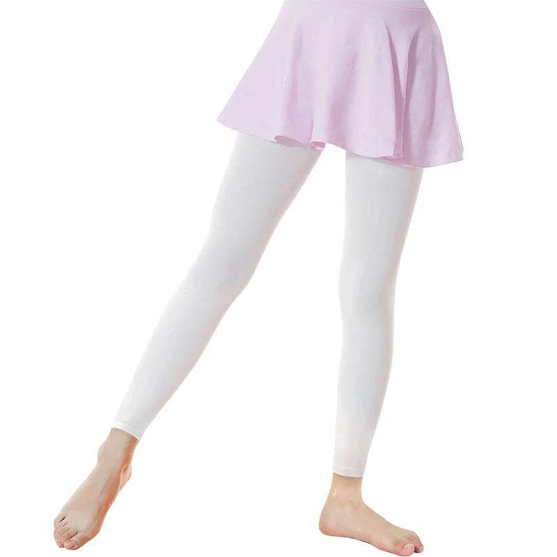 Summer Girls 60Den Semi-Transparent Velvet Matte Stirrup Tights – Footless Soft Tights for Daily Wear, Size S-XXL (80-160cm)