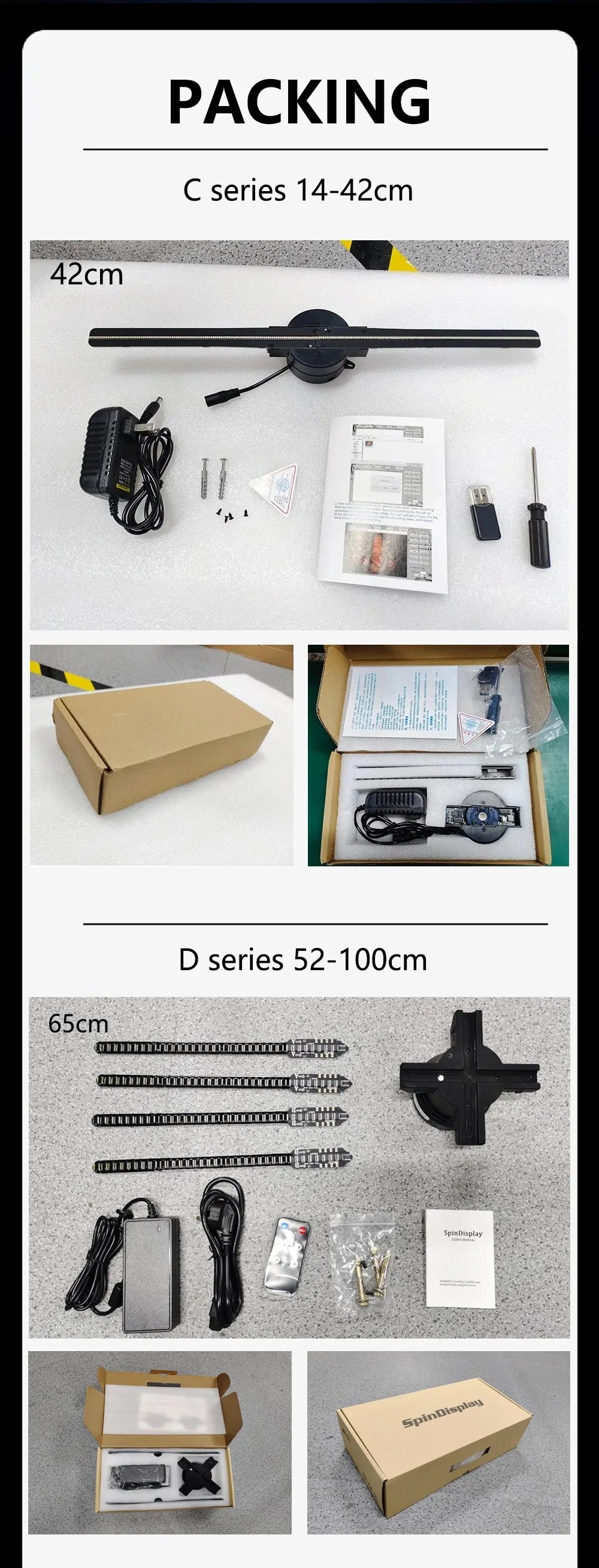 Hologram 3D Fan Projector | LED Advertising Display with Image & Video Support