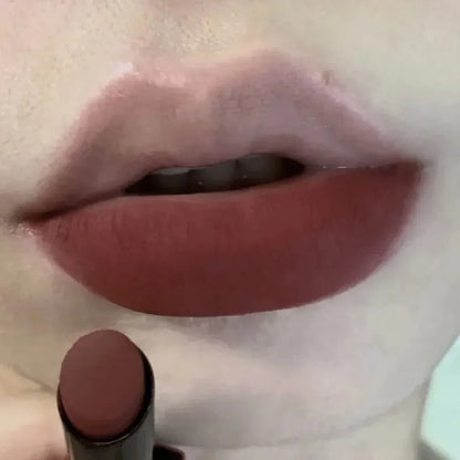 TX010 Thin Tube Matte Lipstick - Waterproof Sweatproof Long-Lasting Lip & Cheek Color Makeup