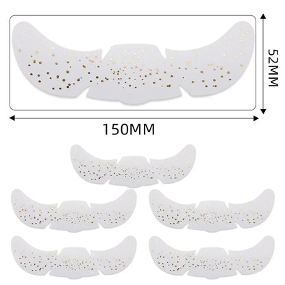 6pcs Hot Stamping Freckles Makeup Patches – Metallic Gold & Silver Temporary Tattoo Stickers for Face
