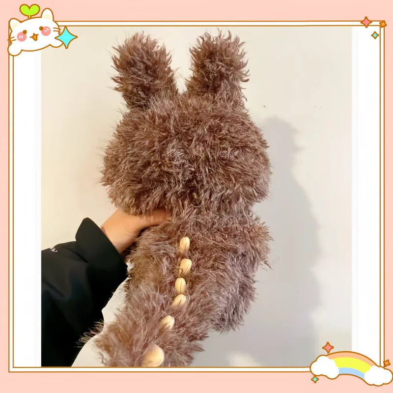 38cm Labubu Zimomo Angel Vinyl Figure – Creative DIY Monster Pendant Toy Gift
