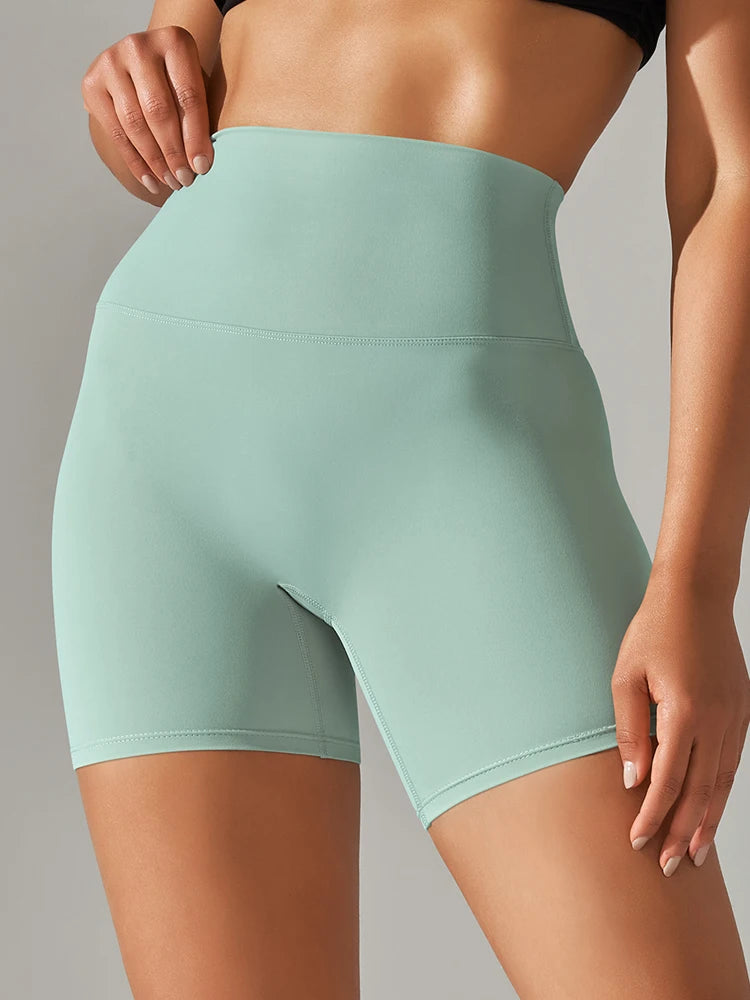 Women High Waist Yoga Legging Shorts - Squat Proof Quick Dry Fitness Cycling Shorts for Gym Workout & Sports