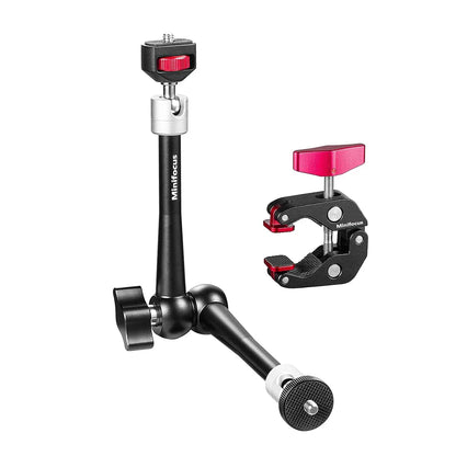 Upgraded 11" Adjustable Friction Articulating Magic Arm for DSLR, Monitor, Flash, LED Video Light, Vlog Cage, Tripod, Gimbal