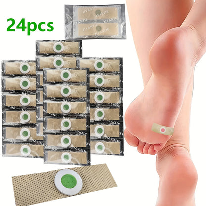 12-Piece Foot Corn and Callus Removal Pads - Clavus Corn Plasters for Foot Care and Protection