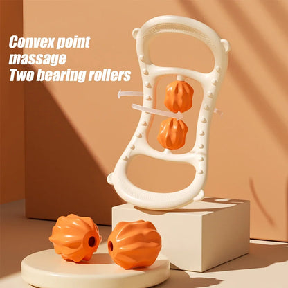 9-Wheel Fascia Muscle Roller – Cellulite Massage Tool for Relieving Muscle Soreness & Reducing Thigh, Calf, and Arm Cellulite