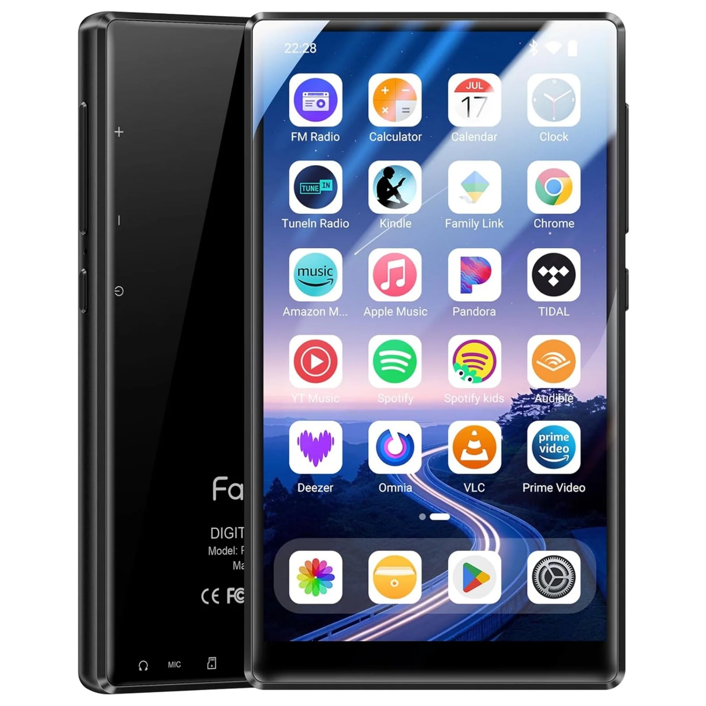 Fanvace 128GB MP3 MP4 Player - Android 13 Touchscreen Media Player with Bluetooth & WiFi