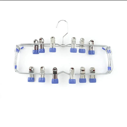 Multi-Functional Folding Multi-Layer Pants Rack – Anti-Slip Seamless Wardrobe Hanger for Home Storage