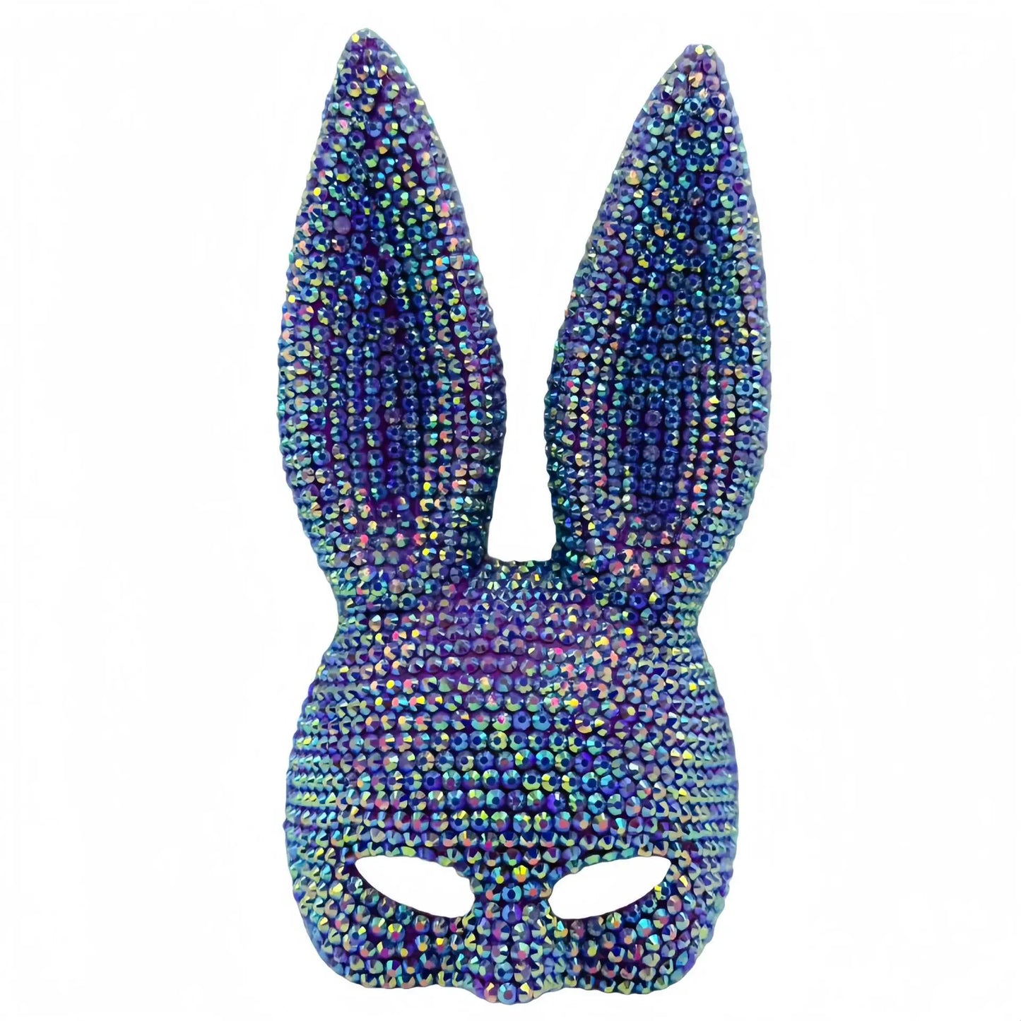 Halloween Sequin Rabbit Mask Costume – Masquerade Animal Cosplay Prop for Party, Performance, Comic Con & Drama Stage Wear