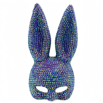 Halloween Sequin Rabbit Mask Costume – Masquerade Animal Cosplay Prop for Party, Performance, Comic Con & Drama Stage Wear