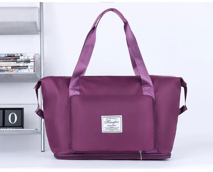 Large Capacity Travel Bag — Expandable, Waterproof, Foldable Luggage Organizer