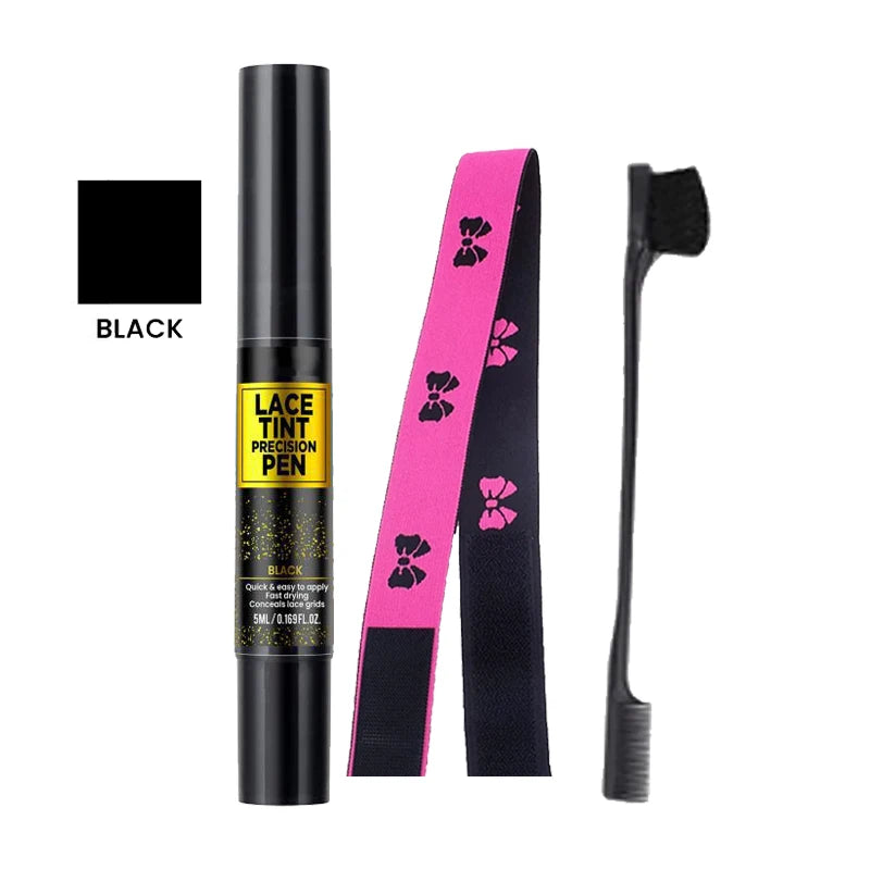 Tinted Lace Precision Parting Pen | Wig Lace Tint with Brush Applicator, Easy to Use & Long-Lasting Formula