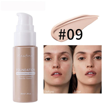 Waterproof Liquid Foundation – Sweat-Resistant Makeup with Effective Concealer Coverage