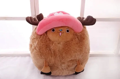 Tony Tony Chopper Plush Pillow - 35CM One Piece Soft PP Cotton Doll Cushion Toy and Hand Warmer