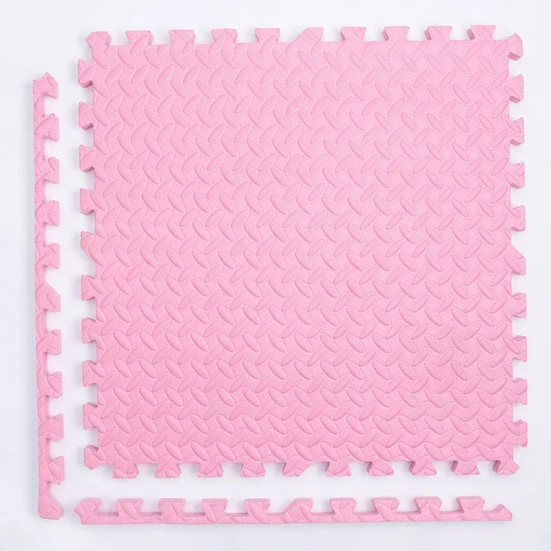Pink Interlocking Foam Play Mat – Puzzle Floor Tiles for Baby Crawling, Exercise & Safe Play Area, 8/16Pcs Soft Non-Slip Kids Carpet